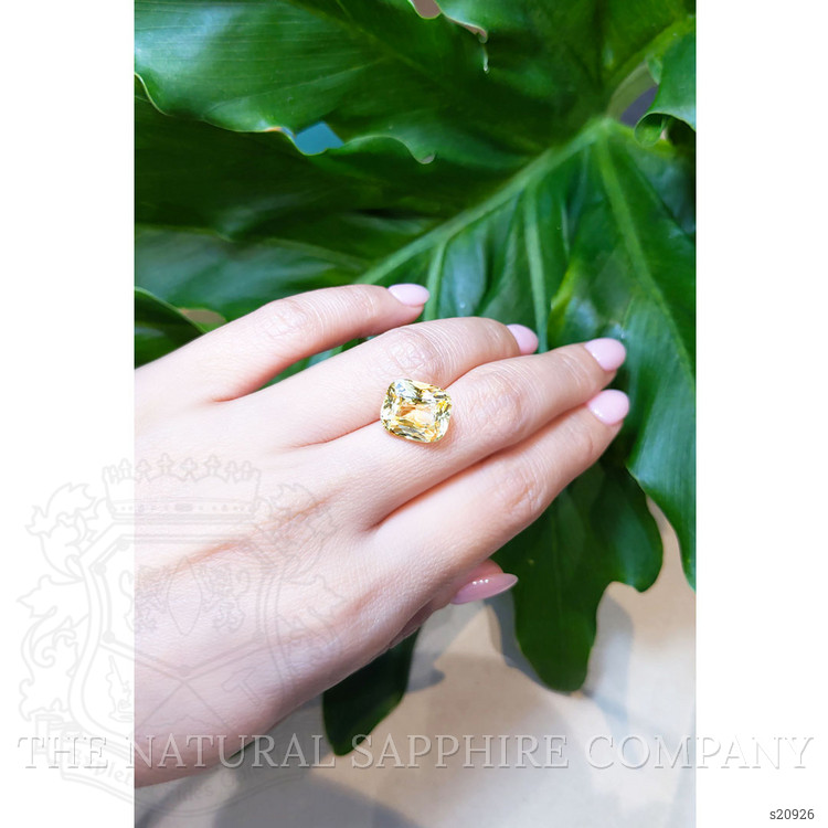 9.11 Ct. Yellow Sapphire from Ceylon (Sri Lanka)
