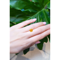 3.06 Ct. Orangish Yellow Sapphire from Ceylon (Sri Lanka) Life Style