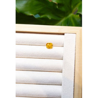 3.06 Ct. Orangish Yellow Sapphire from Ceylon (Sri Lanka) Life Style