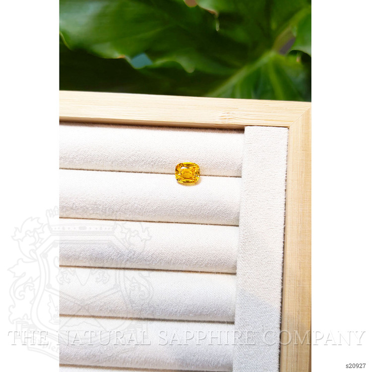 3.06 Ct. Orangish Yellow Sapphire from Ceylon (Sri Lanka)