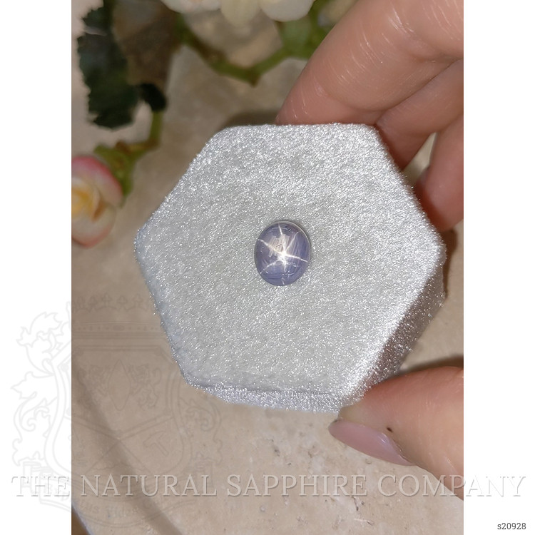 5.89 Ct. Bluish Purple Star Sapphire from Ceylon (Sri Lanka)