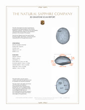1.95 Ct. Grey Star Sapphire from Ceylon (Sri Lanka) 3 D Scan Report