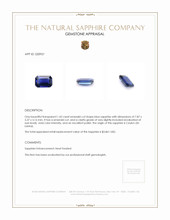 1.43 Ct. Sapphire from Ceylon (Sri Lanka) Appraisal