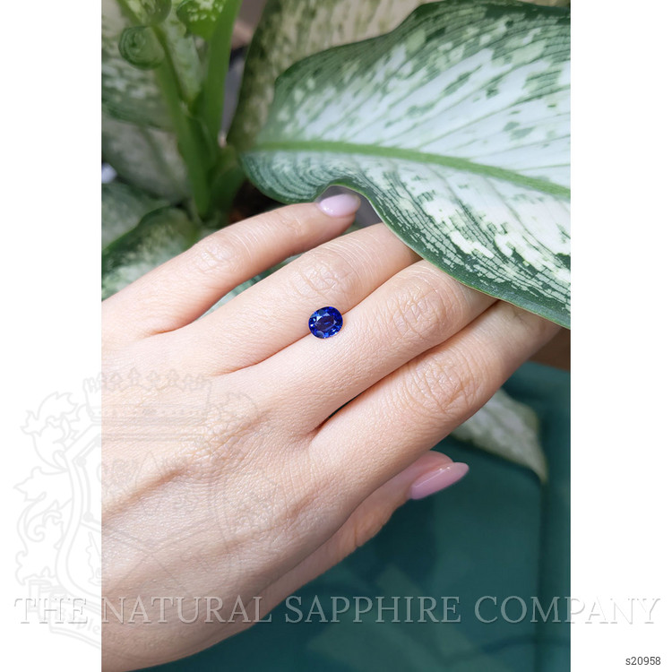 1.22 Ct. Blue Sapphire from Ceylon (Sri Lanka)