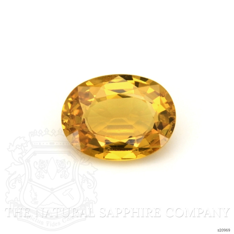 1.49 Ct. Orangish Yellow Sapphire from Ceylon (Sri Lanka)