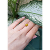 1.49 Ct. Orangish Yellow Sapphire from Ceylon (Sri Lanka) Life Style