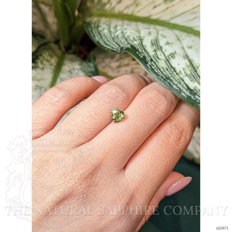 1.37 Ct. Green Sapphire from Ceylon (Sri Lanka)