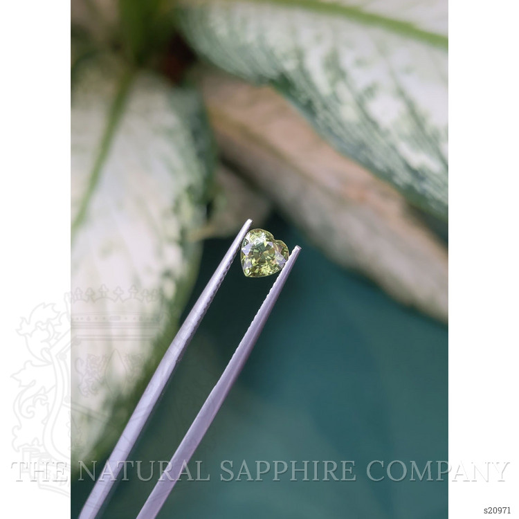 1.37 Ct. Green Sapphire from Ceylon (Sri Lanka)