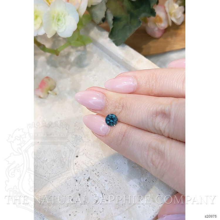 1.13 Ct. Greenish Blue Sapphire from Montana