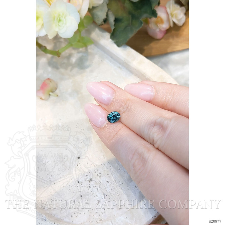 1.18 Ct. Greenish Blue Sapphire from Montana