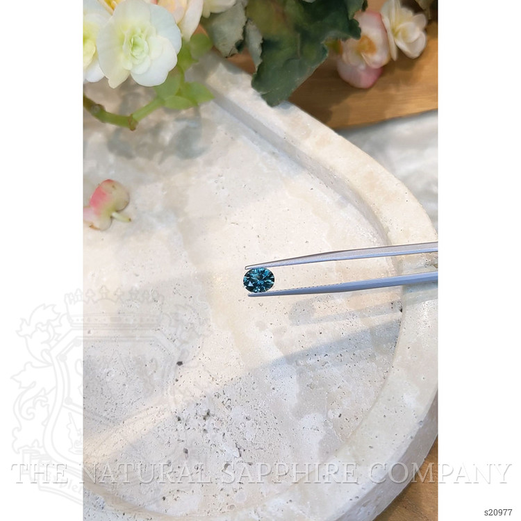 1.18 Ct. Greenish Blue Sapphire from Montana