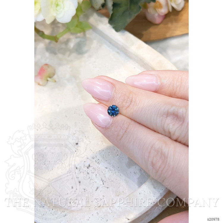 0.79 Ct. Blue Sapphire from Montana