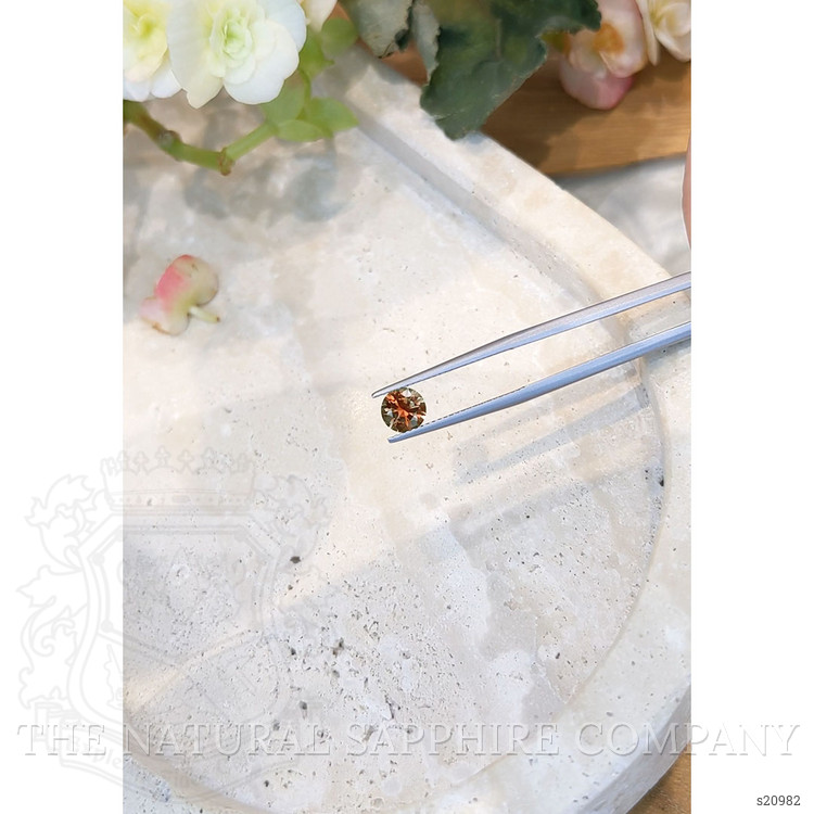 1.12 Ct. Orange Sapphire from Montana