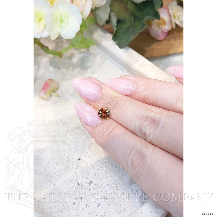 1.12 Ct. Orange Sapphire from Montana