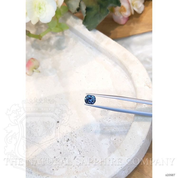 1.23 Ct. Greenish Blue Sapphire from Montana