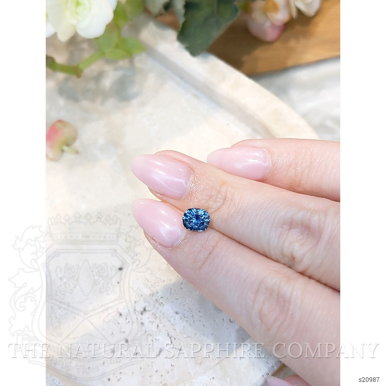 1.23 Ct. Greenish Blue Sapphire from Montana