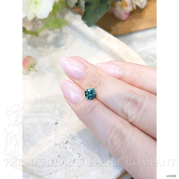 1.37 Ct. Greenish Blue Sapphire from Montana