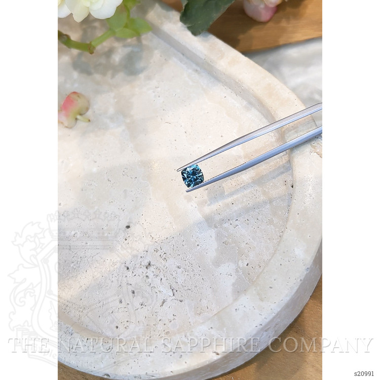 1.59 Ct. Greenish Blue Sapphire from Montana