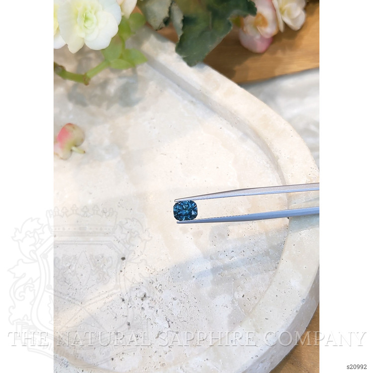 1.40 Ct. Greenish Blue Sapphire from Montana