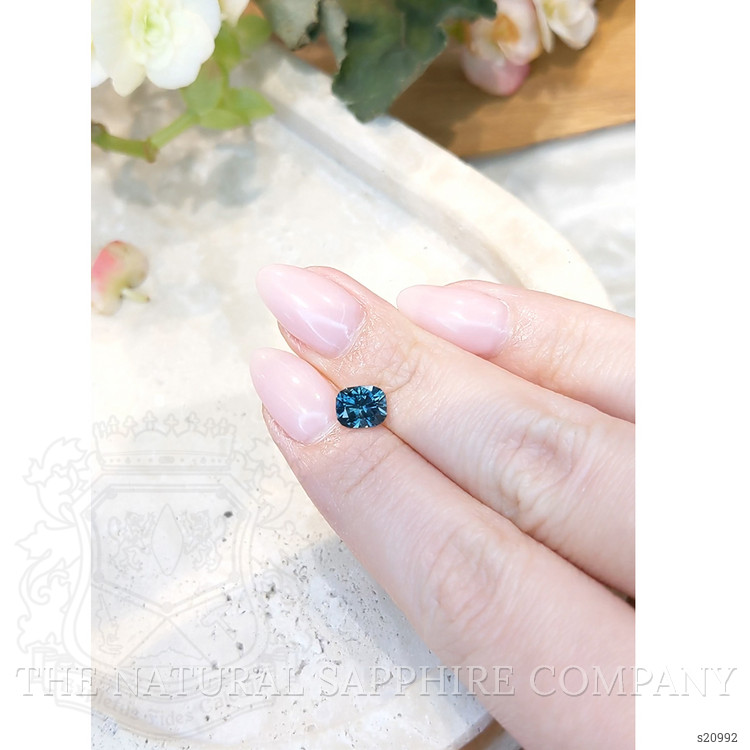 1.40 Ct. Greenish Blue Sapphire from Montana