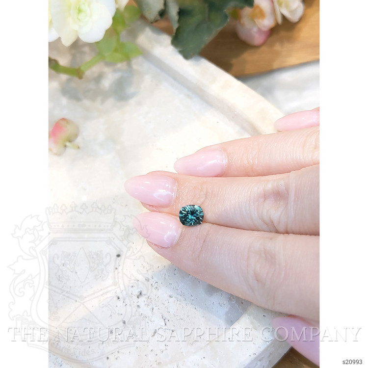 1.35 Ct. Greenish Blue Sapphire from Montana