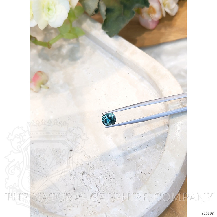 1.35 Ct. Greenish Blue Sapphire from Montana