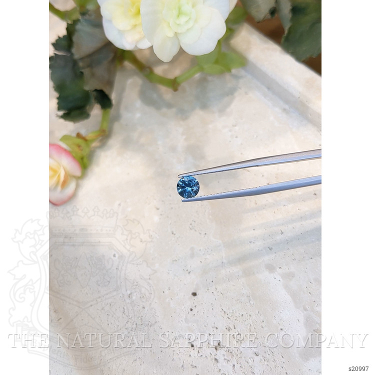 0.82 Ct. Greenish Blue Sapphire from Montana