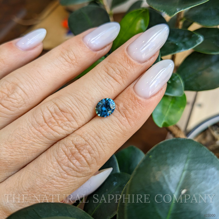 1.72 Ct. Greenish Blue Sapphire from Montana