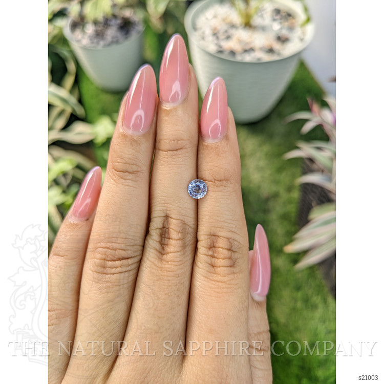0.84 Ct. Blue Sapphire from Ceylon (Sri Lanka)
