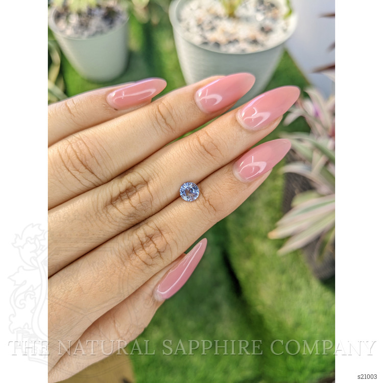 0.84 Ct. Blue Sapphire from Ceylon (Sri Lanka)