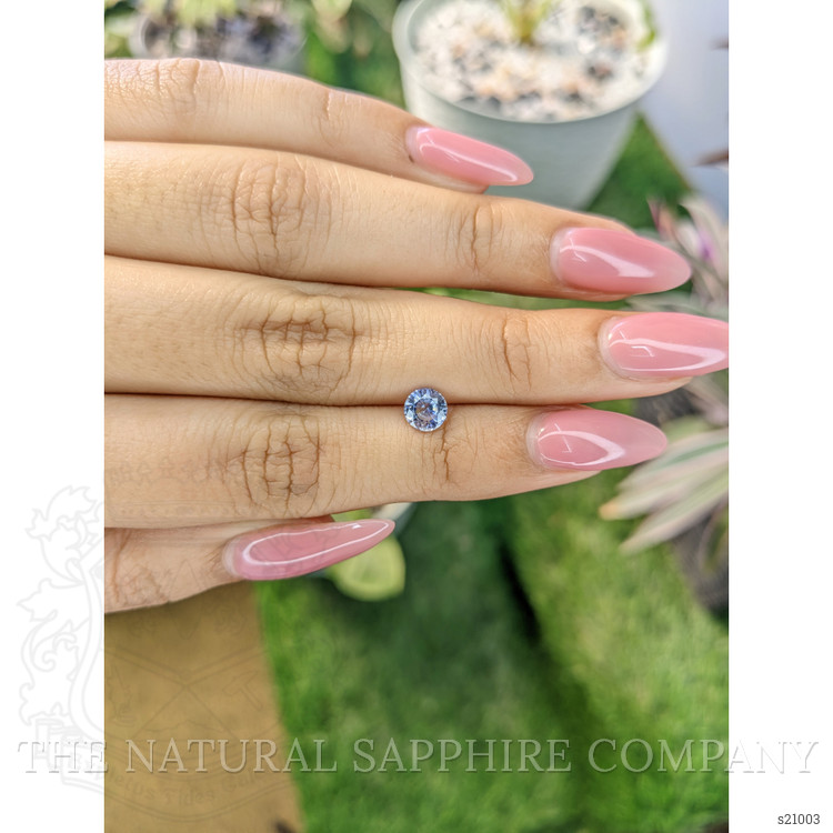 0.84 Ct. Blue Sapphire from Ceylon (Sri Lanka)