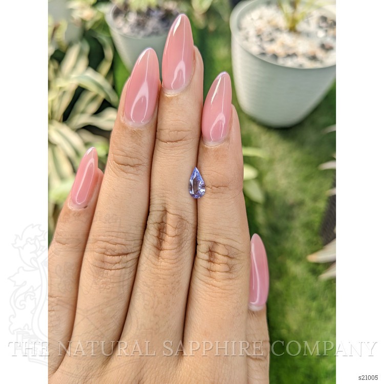 0.66 Ct. Violet Sapphire from Ceylon (Sri Lanka)