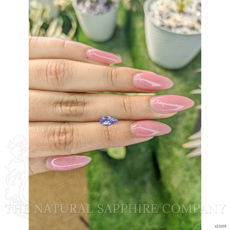 0.66 Ct. Violet Sapphire from Ceylon (Sri Lanka)