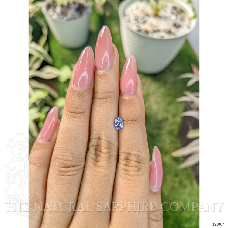 0.57 Ct. Blue Sapphire from Ceylon (Sri Lanka)