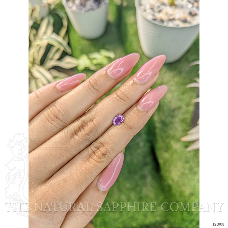 0.74 Ct. Pinkish Purple Sapphire from Ceylon (Sri Lanka)