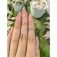 0.82 Ct. Violet Sapphire from Ceylon (Sri Lanka) Life Style