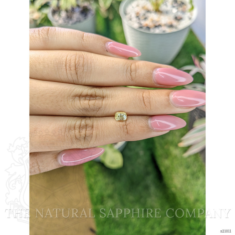 0.88 Ct. Yellow Sapphire from Ceylon (Sri Lanka)