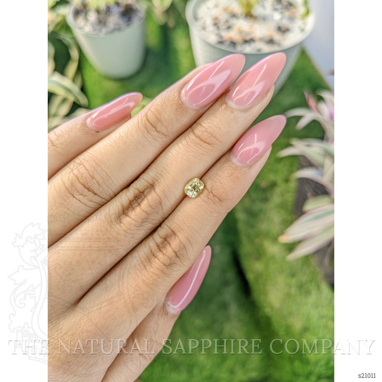0.88 Ct. Yellow Sapphire from Ceylon (Sri Lanka)