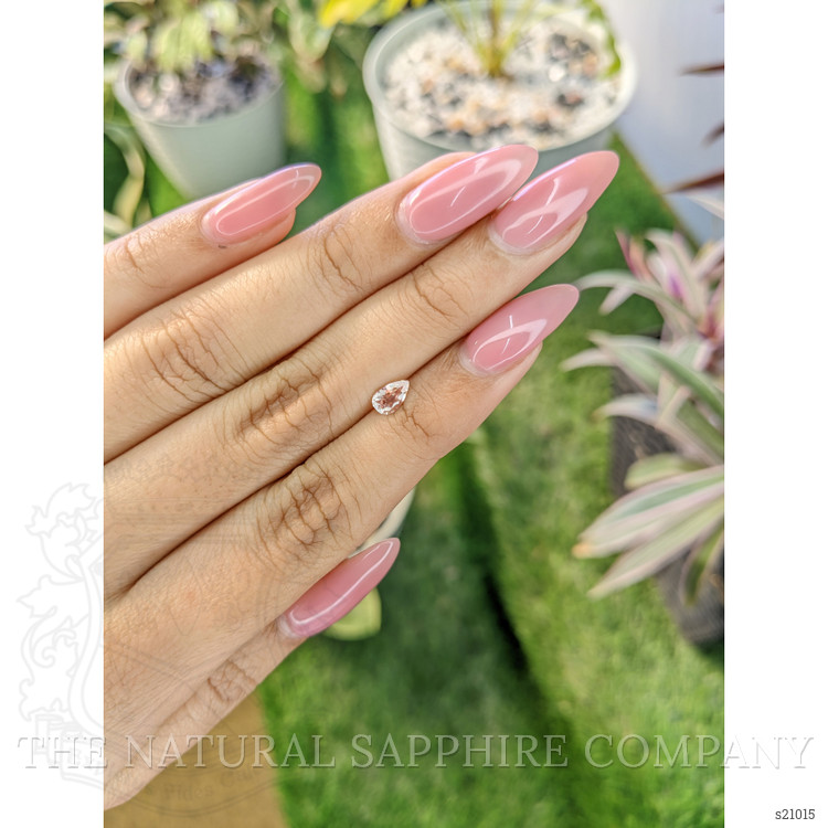 0.57 Ct. Peach Sapphire from Ceylon (Sri Lanka)