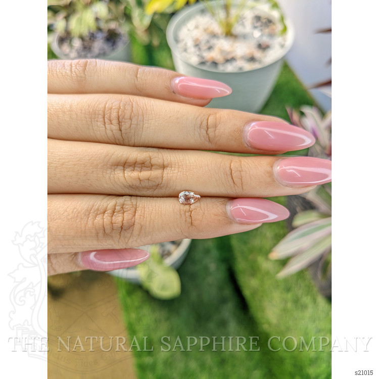 0.57 Ct. Peach Sapphire from Ceylon (Sri Lanka)