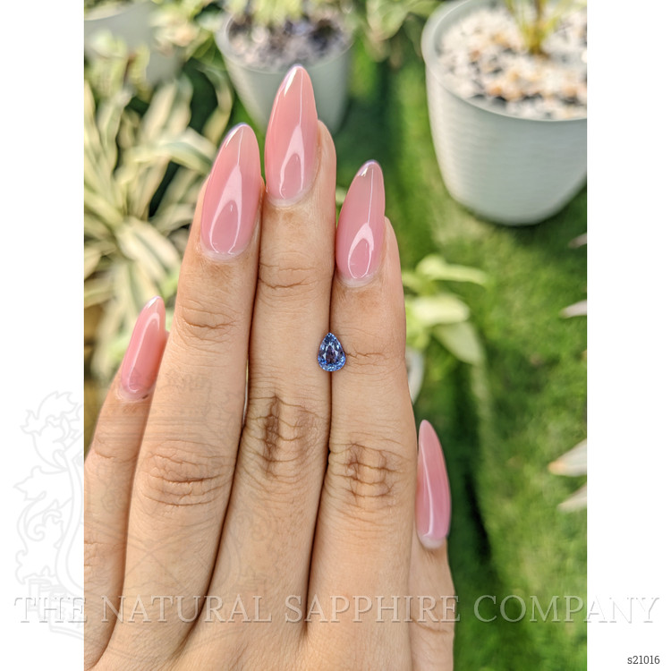 0.73 Ct. Blue Sapphire from Ceylon (Sri Lanka)