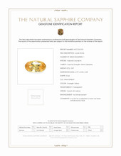 0.87 Ct. Orangish Yellow Sapphire from Ceylon (Sri Lanka) Scan Report