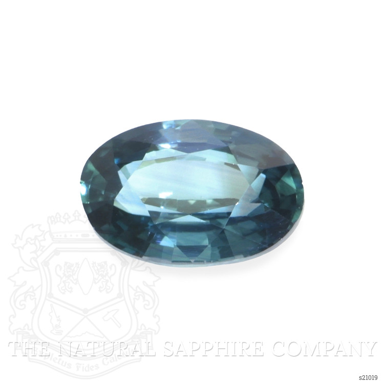 0.68 Ct. Bluish Green Sapphire from Ceylon (Sri Lanka)