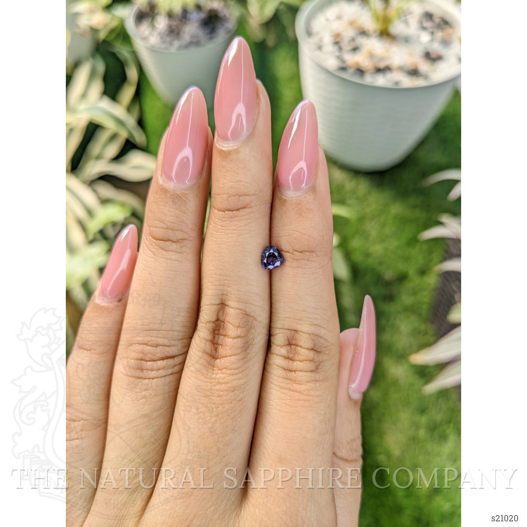 0.60 Ct. Purple Sapphire from Ceylon (Sri Lanka)