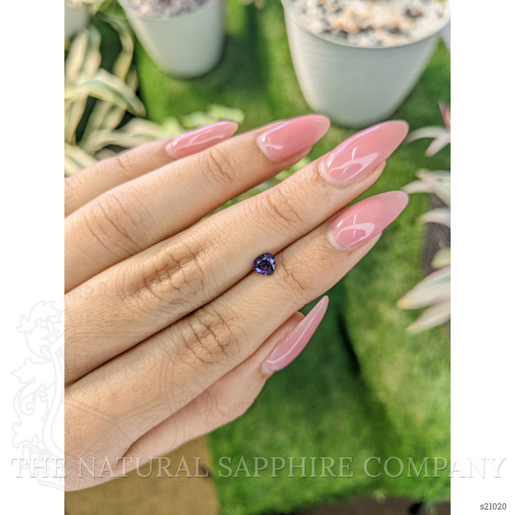 0.60 Ct. Purple Sapphire from Ceylon (Sri Lanka)