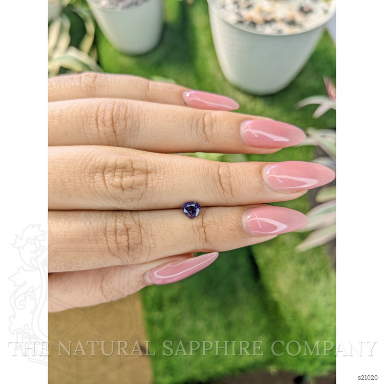 0.60 Ct. Purple Sapphire from Ceylon (Sri Lanka)
