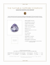 0.72 Ct. Purple Sapphire from Ceylon (Sri Lanka) Scan Report