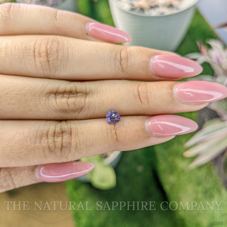 0.72 Ct. Purple Sapphire from Ceylon (Sri Lanka)