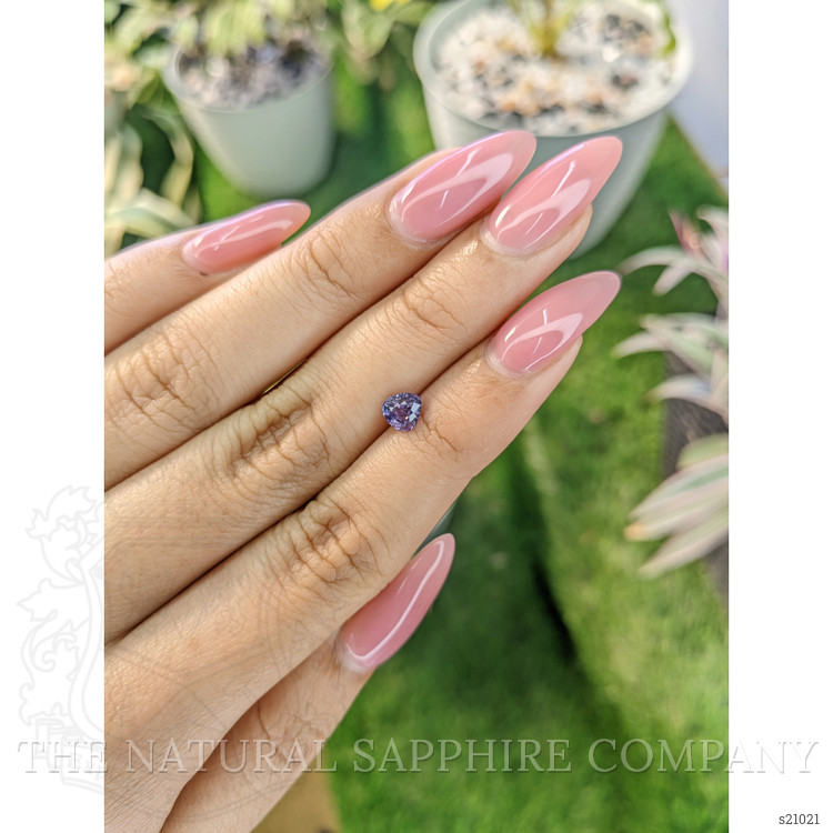 0.72 Ct. Purple Sapphire from Ceylon (Sri Lanka)