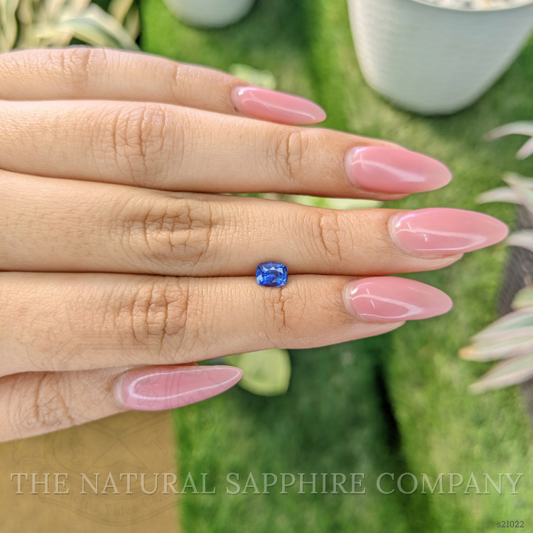 0.71 Ct. Blue Sapphire from Ceylon (Sri Lanka)